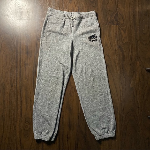 Kids Roots Grey Joggers - Picture 3 of 3